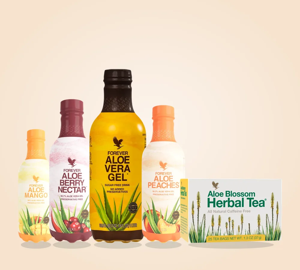 Auswahl aus Aloe Getränke